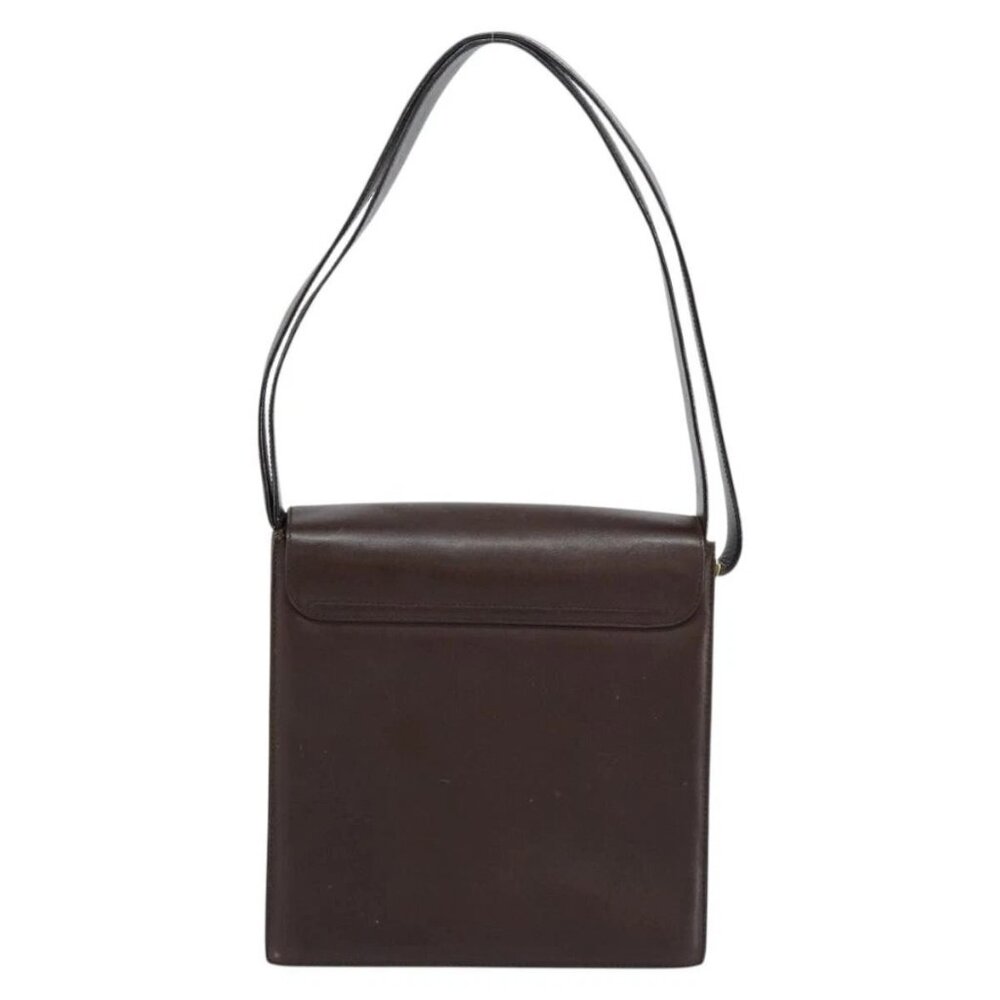 GUCCI Shoulder Bag Leather Brown Gold 001 1274 1874 Auth am9820 - Picture 3 of 16
